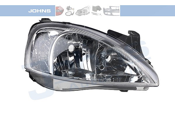 Johns Scheinwerfer H7/H7, mit Stellmotor Typ AL [Hersteller-Nr. 555610-3] für Opel