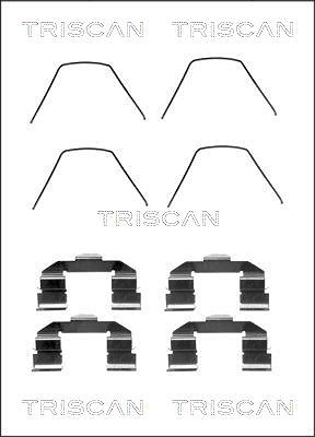 Triscan Zubehörsatz, Scheibenbremsbelag [Hersteller-Nr. 8105501585] für Mazda