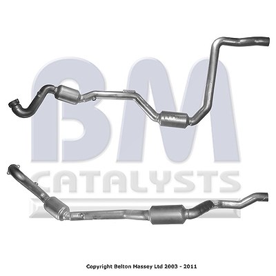 Bm Catalysts Katalysator mit Anbauteilen [Hersteller-Nr. BM91113H] für Mercedes-Benz