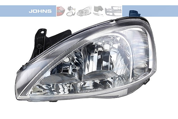 Johns Scheinwerfer H7/H7, mit Stellmotor Typ AL/Bosch [Hersteller-Nr. 555609-2] für Opel