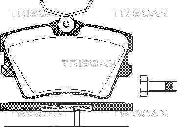Triscan Bremsbelagsatz, Scheibenbremse [Hersteller-Nr. 811029014] für VW