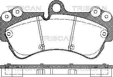 Triscan Bremsbelagsatz, Scheibenbremse [Hersteller-Nr. 811029048] für VW, Porsche