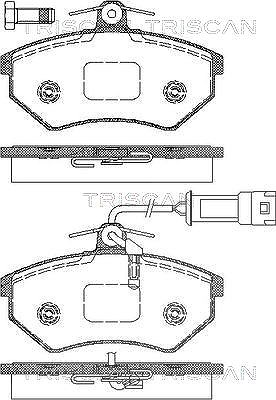 Triscan Bremsbelagsatz, Scheibenbremse [Hersteller-Nr. 811029002] für Audi, VW