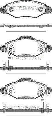 Triscan Bremsbeläge vorne (Satz) [Hersteller-Nr. 811013059] für Toyota