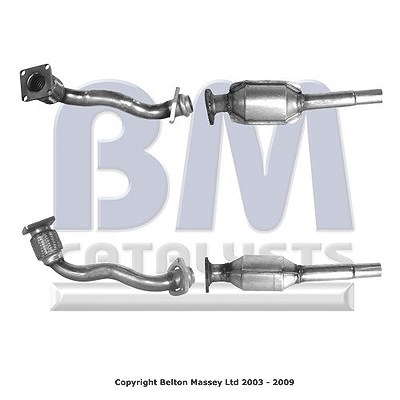 Bm Catalysts Katalysator mit Anbauteilen [Hersteller-Nr. BM80055H] für VW, Seat
