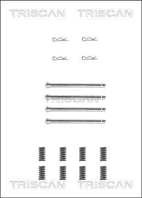 Triscan Zubehörsatz, Scheibenbremsbelag [Hersteller-Nr. 8105701435] für Lada, Chevrolet