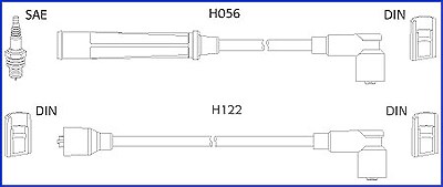 Hüco Zündleitungssatz [Hersteller-Nr. 134438] für Volvo