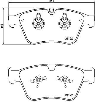 Brembo Bremsbelagsatz, Scheibenbremse [Hersteller-Nr. P50105] für Mercedes-Benz