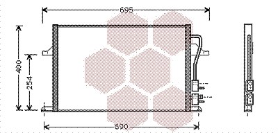 Van Wezel Kondensator 540x382x20 [Hersteller-Nr. 18005259] für Ford