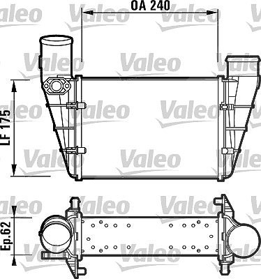 Valeo Ladeluftkühler [Hersteller-Nr. 817625] für VW, Audi