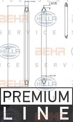 Hella Trockner, Klimaanlage [Hersteller-Nr. 8FT351335-301] für Ford