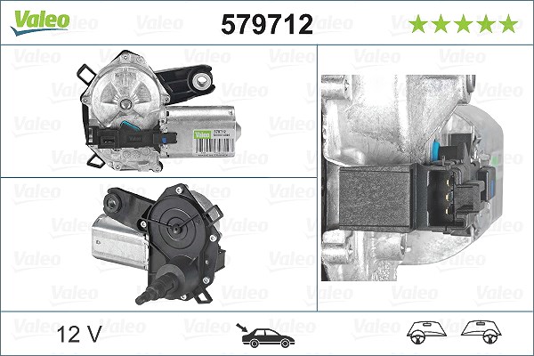 Valeo Wischermotor [Hersteller-Nr. 579712] für Toyota, Citroën, Peugeot