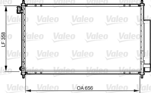 Valeo Kondensator, Klimaanlage [Hersteller-Nr. 814159] für Honda