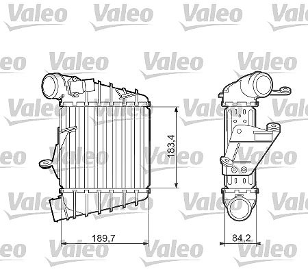 Valeo Ladeluftkühler [Hersteller-Nr. 817556] für VW, Skoda, Seat