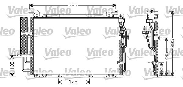 Valeo Kondensator, Klimaanlage [Hersteller-Nr. 818075] für Hyundai