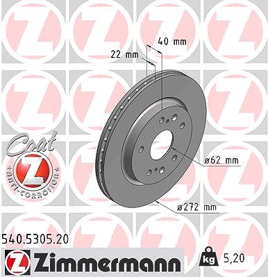 Zimmermann Bremsscheibe [Hersteller-Nr. 540.5305.20] für Suzuki