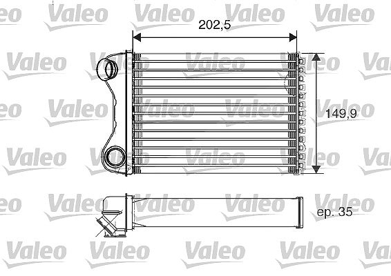 Valeo Wärmetauscher, Innenraumheizung [Hersteller-Nr. 812211] für Lancia, Fiat
