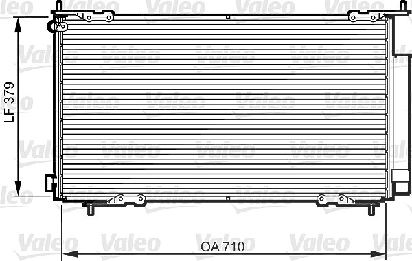 Valeo Kondensator, Klimaanlage [Hersteller-Nr. 814225] für Honda