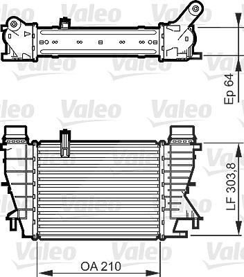 Valeo Ladeluftkühler [Hersteller-Nr. 818251] für Renault