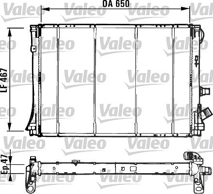 Valeo Kühler, Motorkühlung [Hersteller-Nr. 731529] für Renault