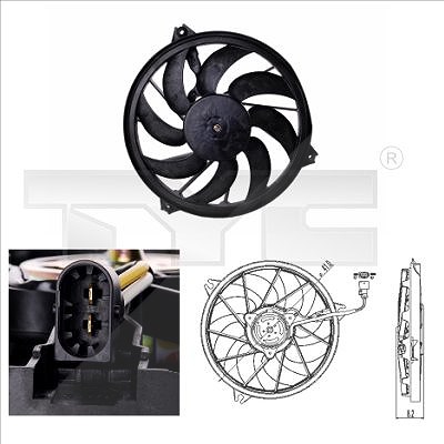 Tyc Lüfter, Motorkühlung [Hersteller-Nr. 826-0003] für Peugeot