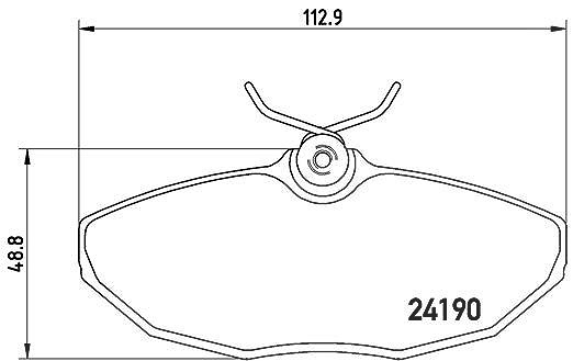 Brembo Bremsbelagsatz, Scheibenbremse [Hersteller-Nr. P36015] für Jaguar