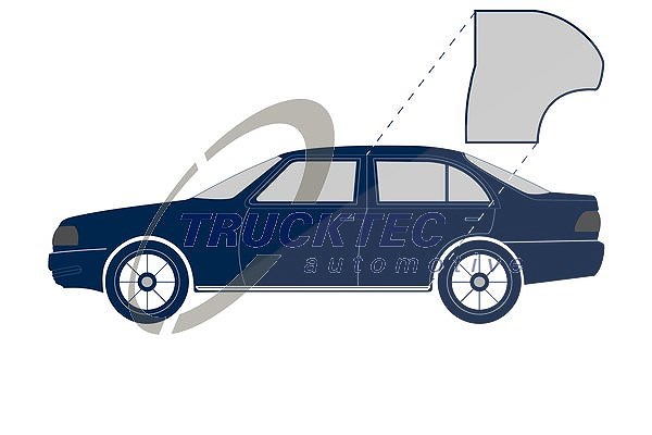 Trucktec Automotive Türdichtung [Hersteller-Nr. 02.53.056] für Mercedes-Benz