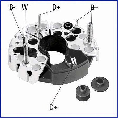 Hüco Gleichrichter, Generator [Hersteller-Nr. 139177] für Mercedes-Benz