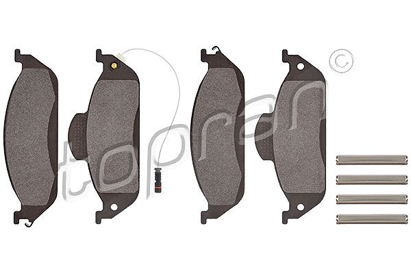Topran Bremsbelagsatz, Scheibenbremse [Hersteller-Nr. 401287] für Mercedes-Benz