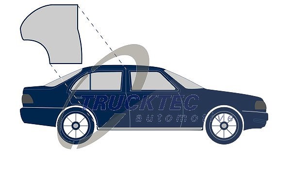 Trucktec Automotive Türdichtung [Hersteller-Nr. 02.53.047] für Mercedes-Benz