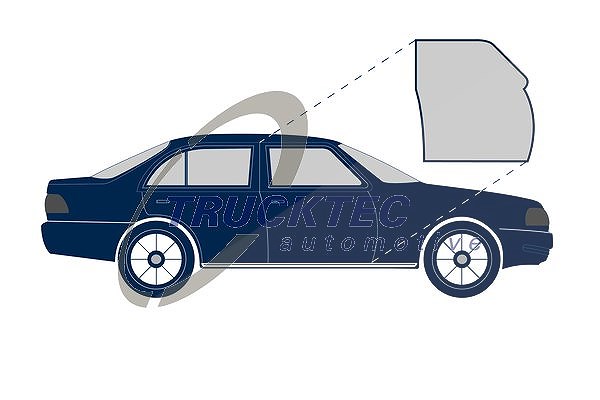 Trucktec Automotive Türdichtung [Hersteller-Nr. 02.53.050] für Mercedes-Benz