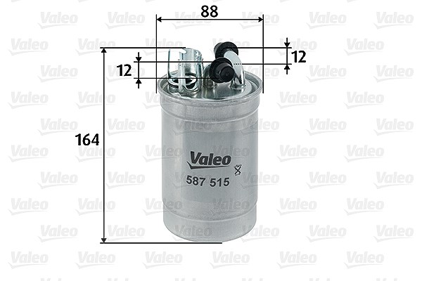 Valeo Kraftstofffilter [Hersteller-Nr. 587515] für Skoda, VW, Audi