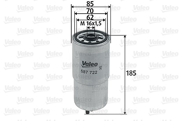 Valeo Kraftstofffilter [Hersteller-Nr. 587722] für BMW, Land Rover, Rover