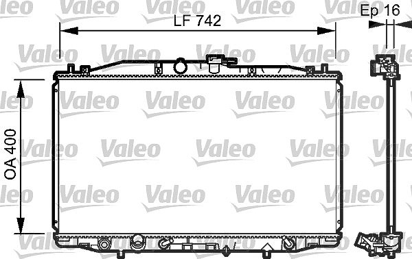 Valeo Kühler, Motorkühlung [Hersteller-Nr. 735049] für Honda