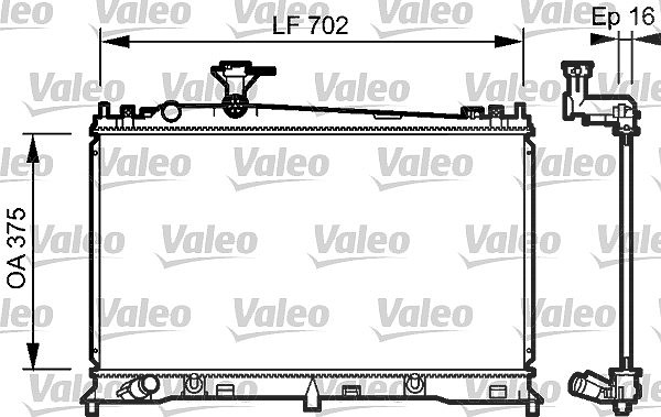 Valeo Kühler, Motorkühlung [Hersteller-Nr. 734483] für Mazda