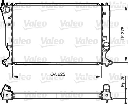 Valeo Kühler, Motorkühlung [Hersteller-Nr. 735574] für Toyota