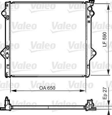 Valeo Kühler, Motorkühlung [Hersteller-Nr. 735569] für Toyota
