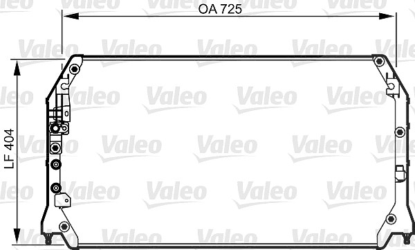 Valeo Kondensator, Klimaanlage [Hersteller-Nr. 814247] für Toyota