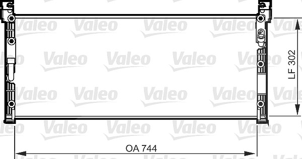 Valeo Kondensator, Klimaanlage [Hersteller-Nr. 814285] für Toyota