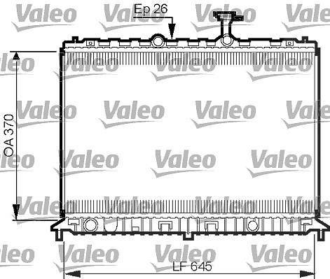 Valeo Kühler, Motorkühlung [Hersteller-Nr. 735501] für Kia