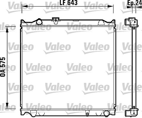 Valeo Kühler, Motorkühlung [Hersteller-Nr. 734205] für Toyota