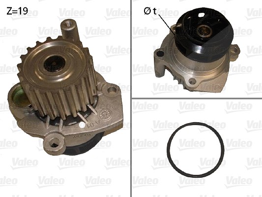 Valeo Wasserpumpe [Hersteller-Nr. 506700] für Skoda, VW, Seat, Audi, Ford