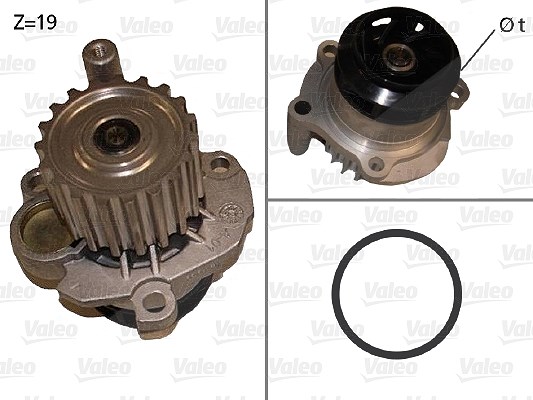 Valeo Wasserpumpe [Hersteller-Nr. 506873] für Seat, Skoda, VW, Audi, Ford