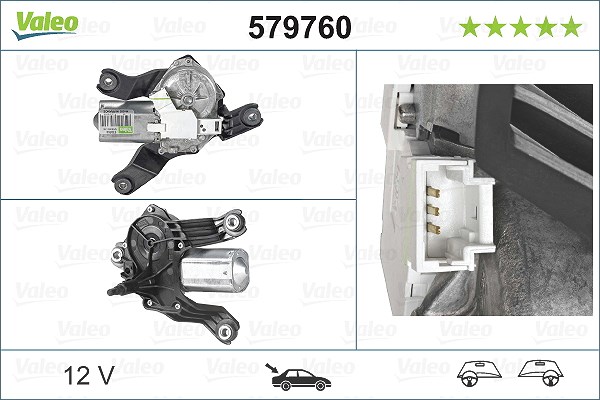 Valeo Wischermotor [Hersteller-Nr. 579760] für Dacia