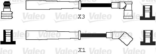 Valeo Zündleitungssatz [Hersteller-Nr. 346066] für Subaru, Mazda