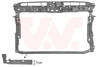 Van Wezel Frontverkleidung [Hersteller-Nr. 5766668] für VW