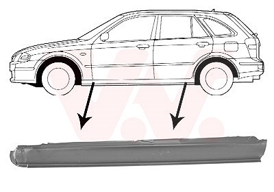 Van Wezel Einstiegblech [Hersteller-Nr. 2732103] für Mazda