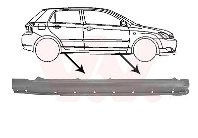 Van Wezel Einstiegblech [Hersteller-Nr. 5393104] für Toyota