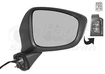 Van Wezel Außenspiegel [Hersteller-Nr. 2780808] für Mazda