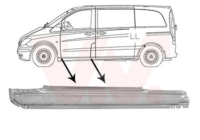 Van Wezel Einstiegblech [Hersteller-Nr. 3080101] für Mercedes-Benz